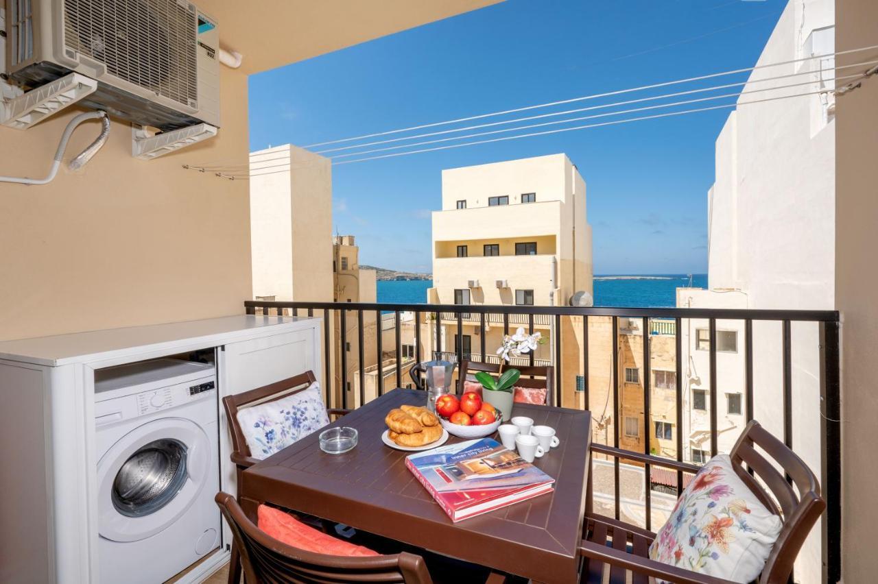 Sea Bliss Apartments With Terrace Just Off Seafront In St Paul'S Bay - By Getawaysmalta Сейнт Полс Бей Екстериор снимка