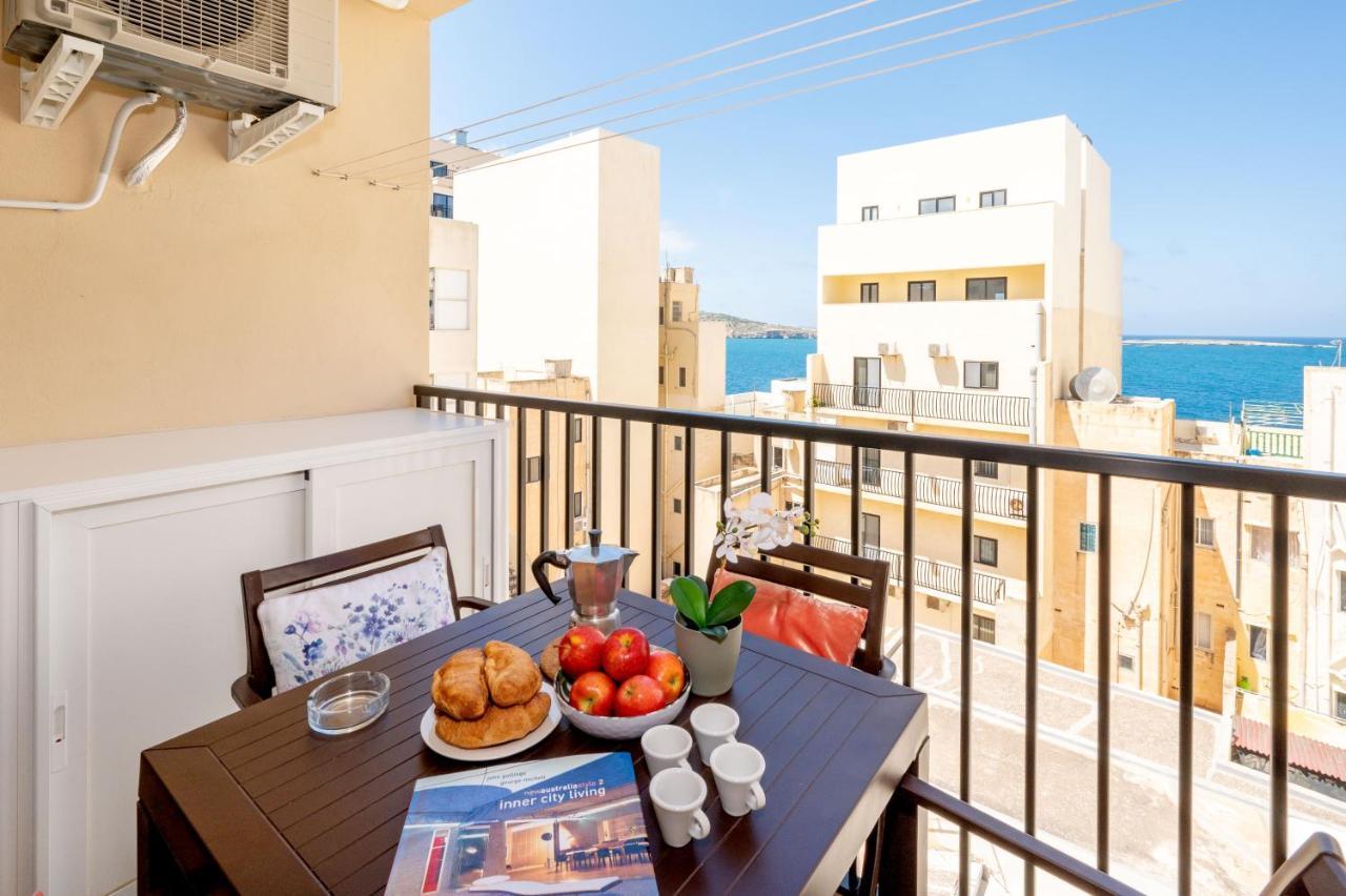 Sea Bliss Apartments With Terrace Just Off Seafront In St Paul'S Bay - By Getawaysmalta Сейнт Полс Бей Екстериор снимка